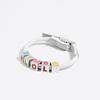 BIMBA Y LOLA Ivory Multicolor Logo Dice Bracelet B245AIX007IVF