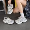 Кроссовки папы женские лето 2025 новая обувь женская обувь толстая подошва внутренняя высота увеличение сетка дышащие ультралегкие спортивные и повседневные туфли
