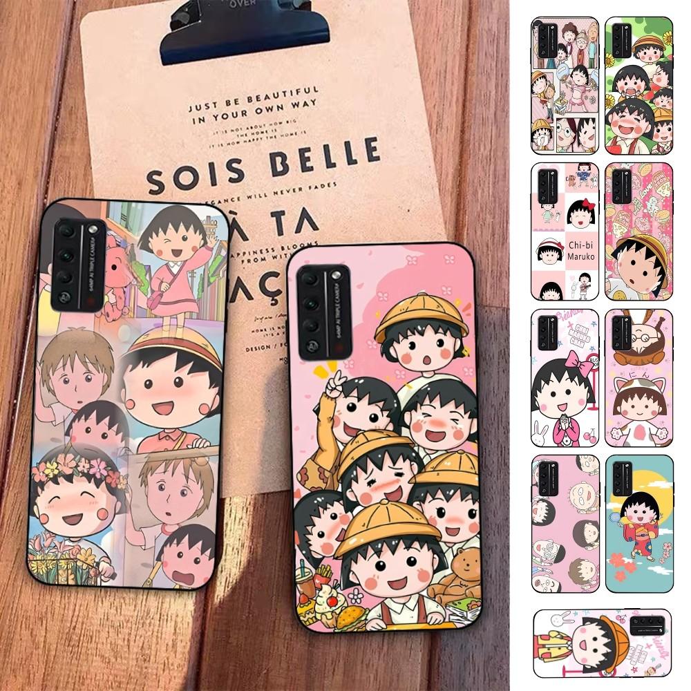 Cartoon Chibi Maruko Chan Phone Case For Huawei Honor 10 lite 9 20 7A 9X 30 50 60 70 pro plus Soft Silicone Cover