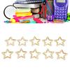 100pcs Star Paper Clips Skid Resistance Plating Process Rust Resistant Cute Paperclips for Office Sc
