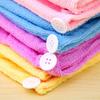 Women New Wrap Hat Spa Bathing Quick Dry Hair Microfiber Towel Turban