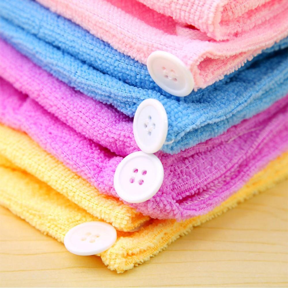 Women New Wrap Hat Spa Bathing Quick Dry Hair Microfiber Towel Turban