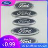 Автомобильная наклейка Ford 1 шт. 3D синяя для Ford Автомобиль Передняя Головная Крышка Капота Значок Задний Хвост Бампер Багажник Рулевое Колесо Чехлы Наклейка Ba