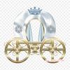 Cinderella Carriage Carriage Iron On Heat Transfer Printing Vinyl Patches Sticker for Clothes DIY Appliques Washable Patches