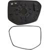 For Honda Civic 2016-2021 1PCS Right Side Mirror Glass Convex Heated Wide Angle With Back Plate Rearview Door Wing Mirror Glass