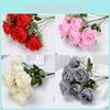 Head Artificial Ten Rose Flowers For Weddings Home Decor And Decoration Hotel