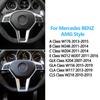 Накладка на раму рулевого колеса автомобиля для Mercedes Benz AMG Style ABCE GLK GLA CLA CLS Class W176 W246 W204 W212 W156
