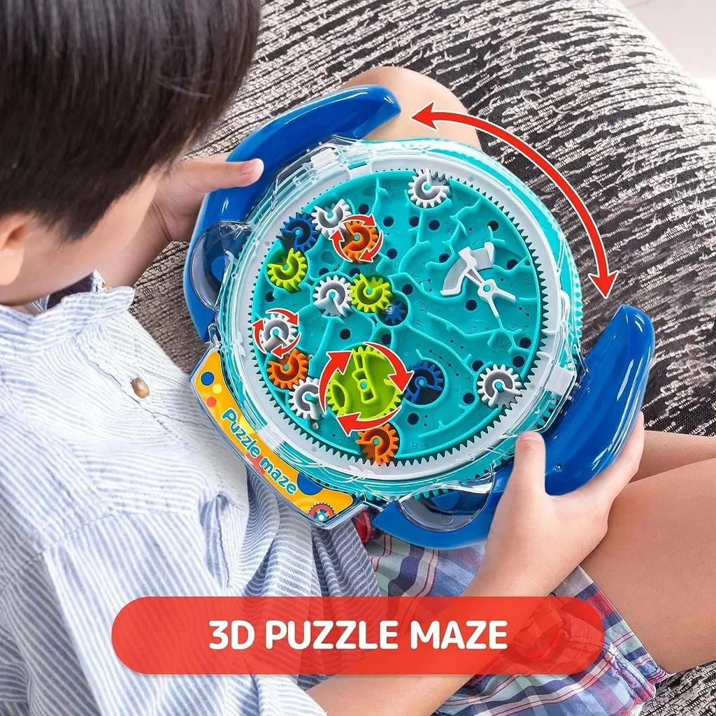 Креативный 3D Игровой Игривый Диск-Лабиринт с Шестеренками Балансирующая Сфера Колесо-Лабиринт Блюдце Игровые Образовательные Наборы Игрушек Для Детей Рождественский Подарок