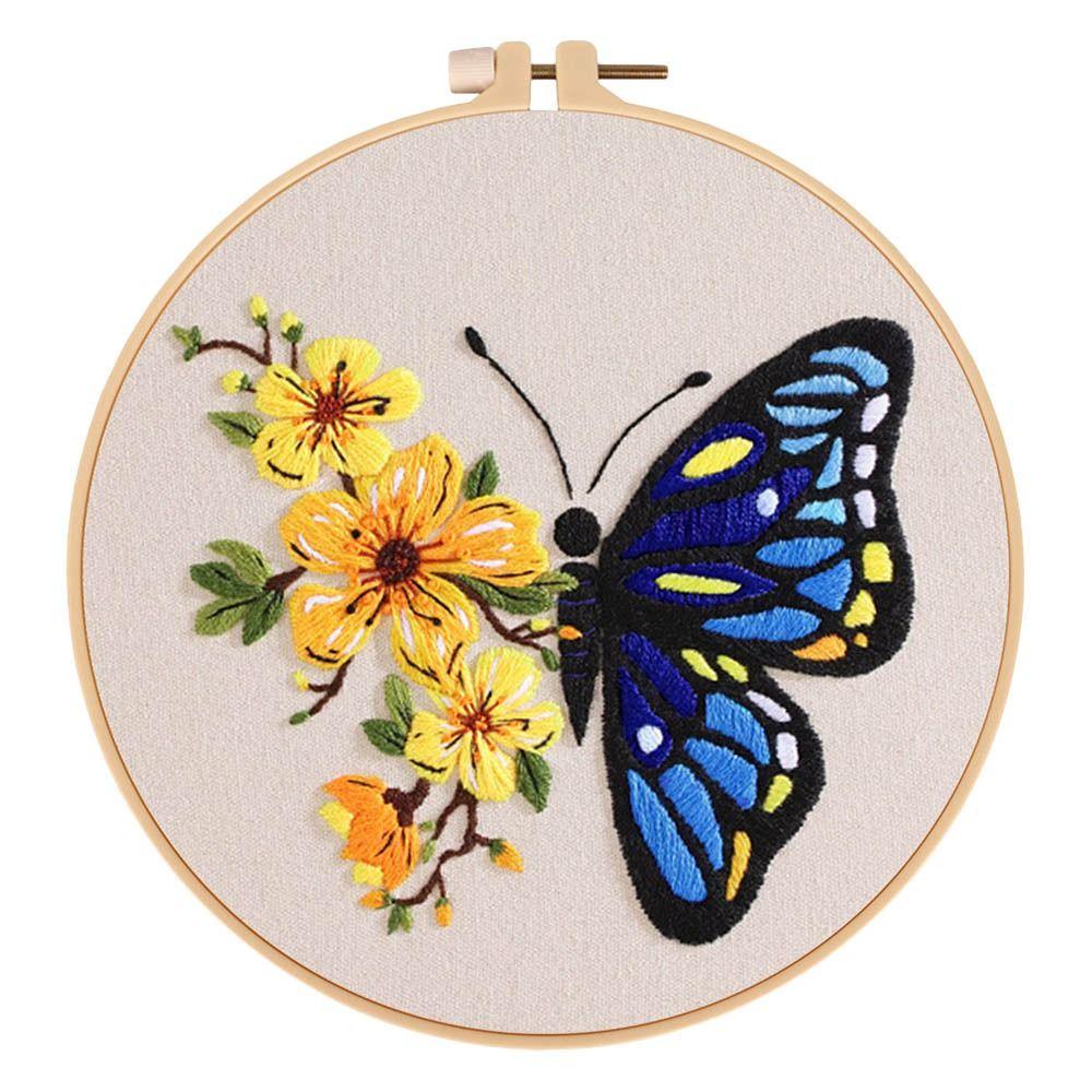 Игла Нить Швейные Принадлежности Иглопробивная Вышивка Цветами Вышивальный Пяльцы Набор для Вышивания Крестиком
