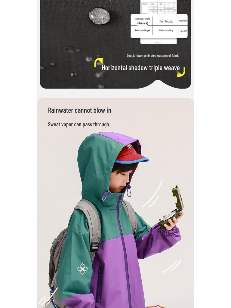 Autumn 2025 Boys' Fairy Tale Windbreaker: Waterproof, Windproof Outdoor Jacket for Kids