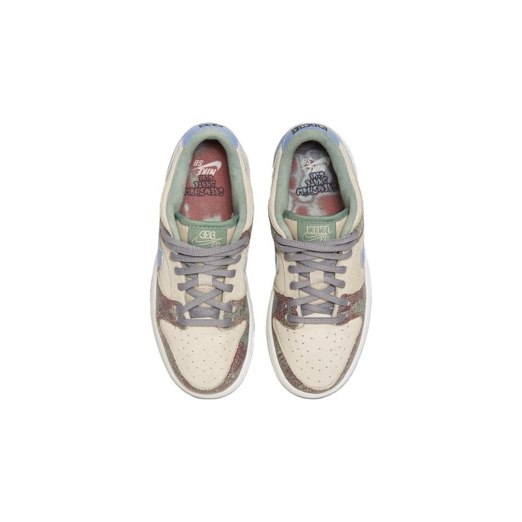 Crenshaw Skate Club x Nike Dunk Low SB PS Детские кроссовки Кремовый Парусина Голубой FQ8204-300