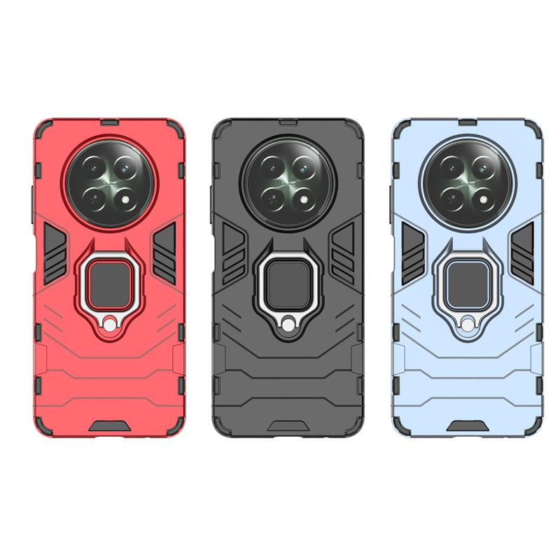 Phone Case For OPPO Realme 12X Cover Realme 12X Capas Shockproof Phone Bumper Holder Ring Magnetic Armor Case Realme 12X Fundas