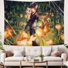 Chisa Wuthering Wave Kawaii Anime Girl Printed Tapestry Wall Hanging Sexy Style Fantasy Background Home Decoration