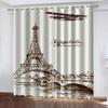 Парижская картина маслом, дизайн, Эйфелева башня на улицах, тонкие оконные шторы для декора гостиной, спальни, распродажа, 2 шт.