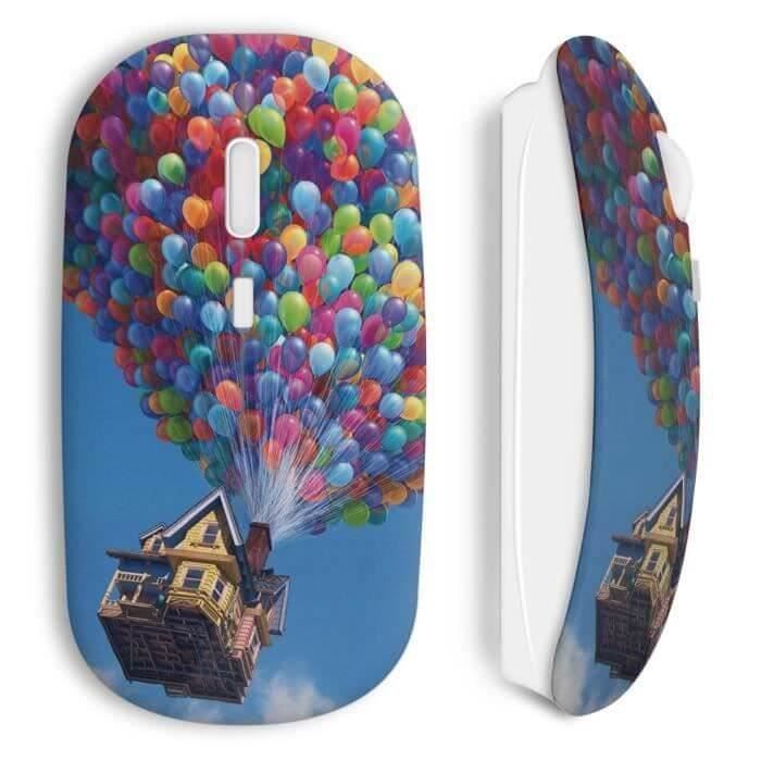 Souris sans Fil - La Haut - Bleu - Clé USB WiFi incluse - Compatible Mac et PC - Sans fil