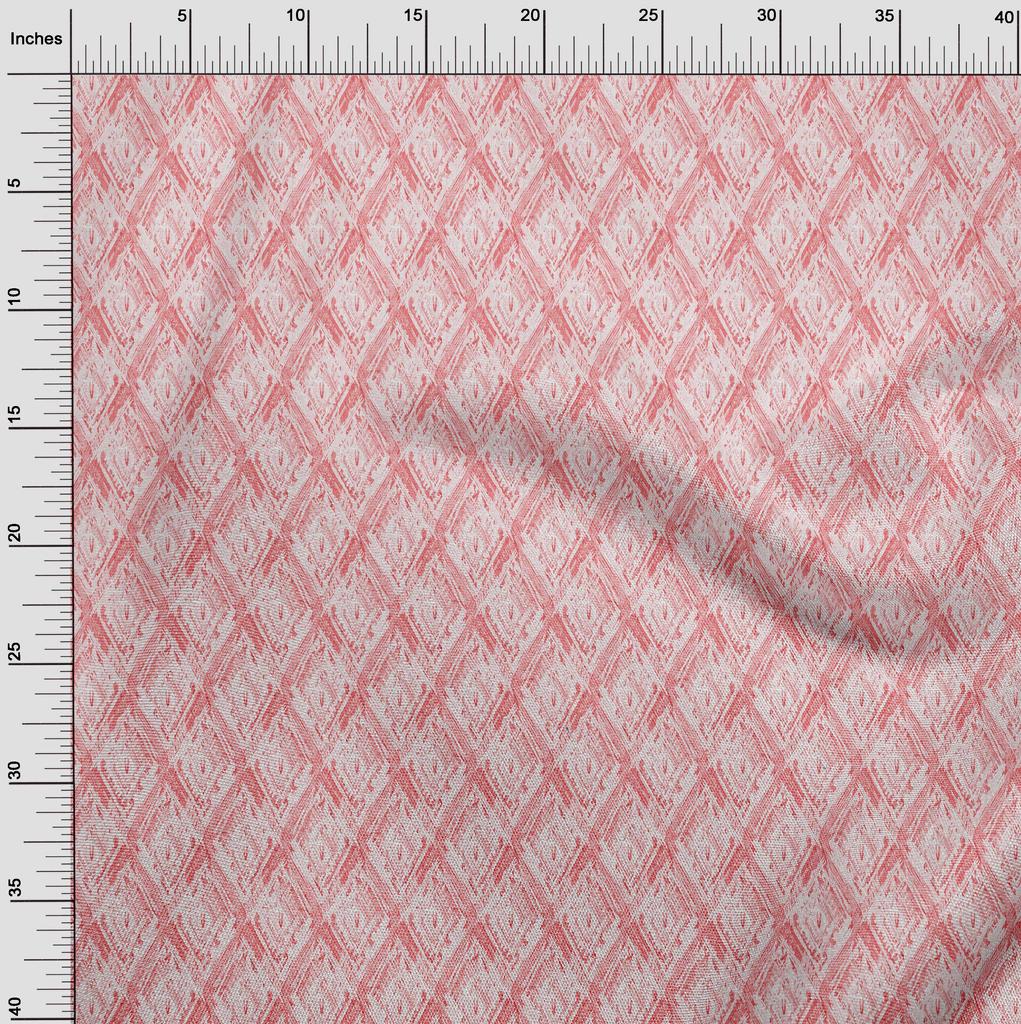 oneOone Cotton Flex Dark Peach Fabric Abstract Diy Clothing Quilting Fabric Print Fabric By Yard 40 Inch