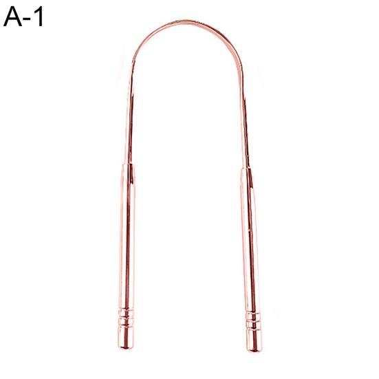 Stainless Steel Tongue Scraper Cleaner Fresh Breath Keeper Oral Hygiene with Box