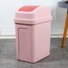 Home Garbage Can with Lid Thickened Press Type Swing Cover Large Capacity Kitchen Hotel Bathroom Office Trash Can