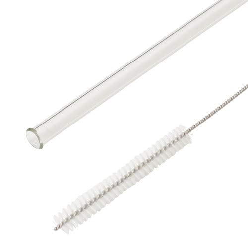 Hirota Glass Glass Straw and Brush Set, Made in Japan, 1214