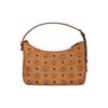 MCM Aren Visetos Monogram Pendant Trendy Hobo Bag Women bags Brown Cognac MWHESTA01CO001