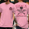 Est 1965 Print Funny Gen X Unisex Unisex Tshirts The Badass Generation Raised By Skulls Streetwear Short Sleeve Ropa Hombre Tshirts