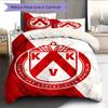 Kortrijk logo Bedding Quilt Set Quilt Cover Pillowcase Home Decoration Birthday Gift (1 * duvet cover + 2 * pillowcase, without core)