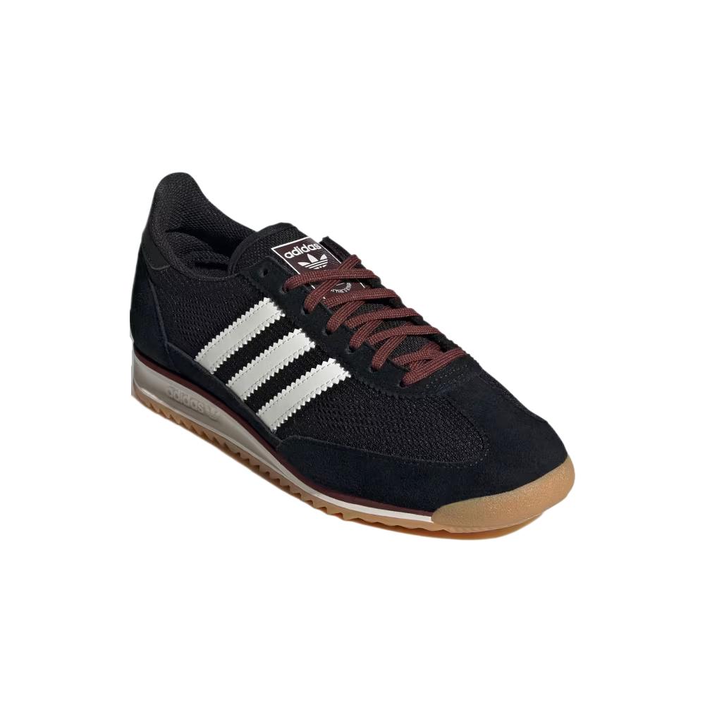 adidas Женские кроссовки SL72 OG Черные с Белыми и Коричневой подошвой Core-Black JQ8326