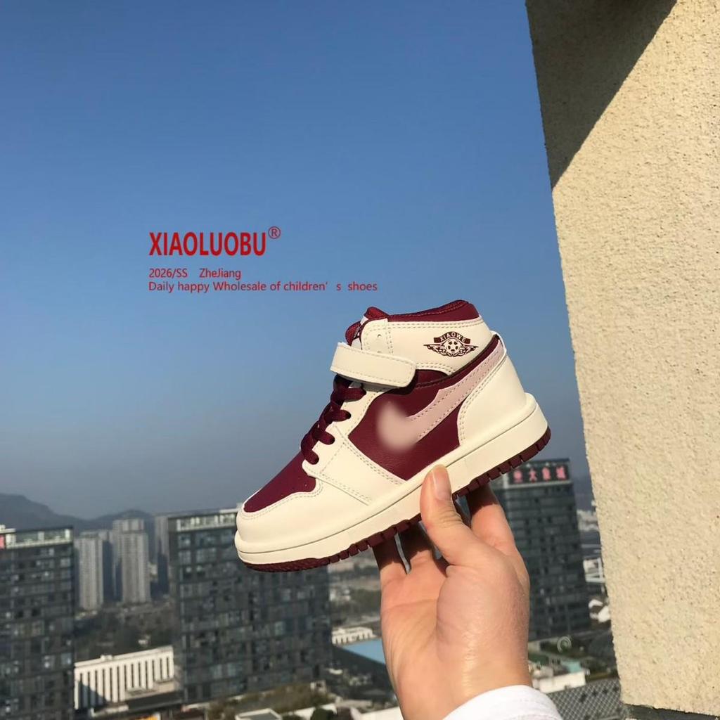 Модные нескользящие спортивные кроссовки для детей - Весна/Осень 2026, Удобный стиль AJ Board для мальчиков и девочек.