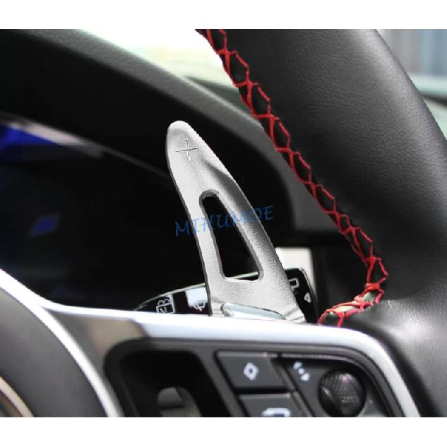 For Porsche Macan Cayenne Panamera 718 Boxster Cayman Spyder Aluminum Steering Wheel Paddle Shifter Extension Silver Accessories