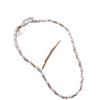 Pearl Trio Silver Necklace: Niche Light Luxury Women's Choker Clavicle Chain.