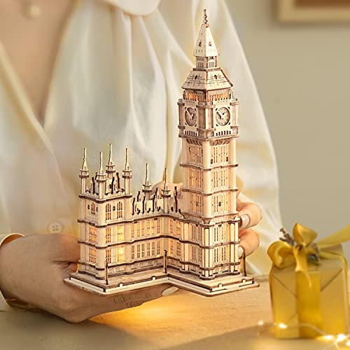 Руководство пользователя на японском языке Robotime 3D Wood Puzzle Ornament Series Tsukurunsu® [Официальная продажа/включен японский язык] (Биг Бен)