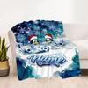 Soccer Fun Bluey Personalized Name Blanket Lightweight Customizable Blanket Comfortable Throw For Bedding Couch Home Decor Sofa All-Season Use