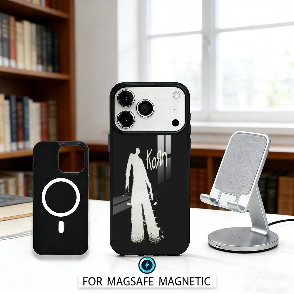 Чехол для телефона K-Korn с магнитом для iPhone17 16 15 14 13 12 Pro Max Для Magsafe Беспроводная зарядка Чехол