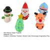 5Pcs/Set Christmas Finger Puppets Silicone Elk Santa Claus Snowman Christmas Tree Character Toys Role-Playing Storytelling Learning Finger Puppet Toys