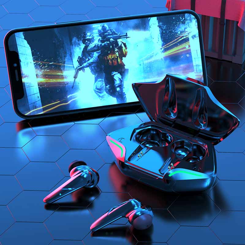 X15 TWS Gaming Wireless Buletooth 5.1 Наушники IPX7 9D Стерео шумоподавление Музыкальные гарнитуры с низкой задержкой для всех смартфонов