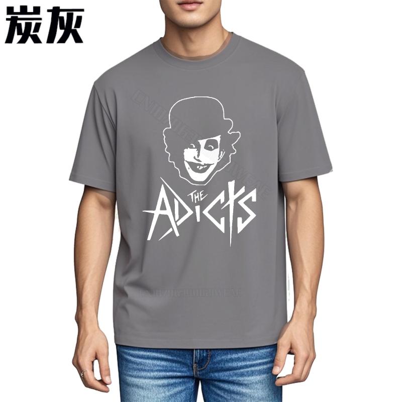 Unisex tshirt Daily Wear Cotton Tshirt The Adicts With Clown Face Quickdry Soft Cotton Teeshirt Fashion Plus Size Tshirt Casual