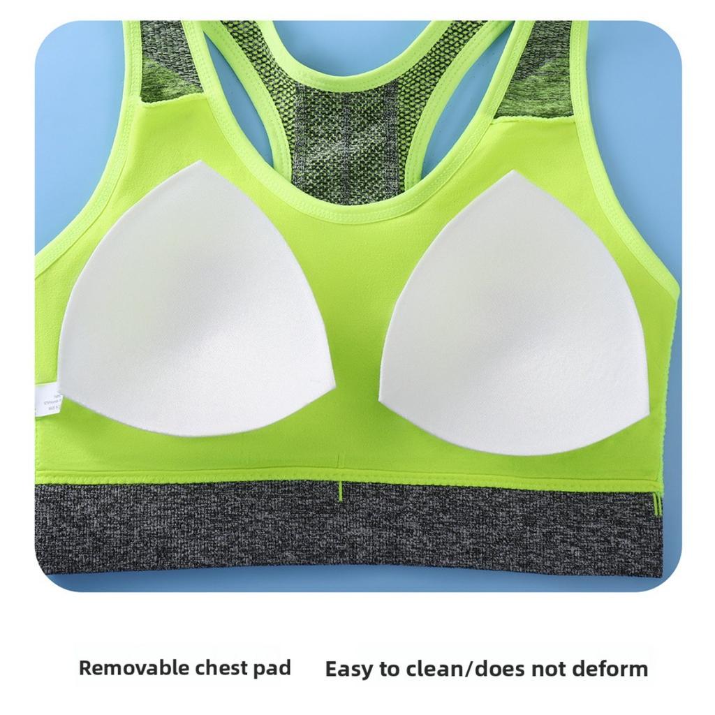 Женский Однотонный Спортивный Бюстгальтер Без Косточек, Можно Носить Сверху, с Мягкой Поддержкой и Плотно Прилегающей Поддержкой Спины, Спорт, Бег, Йога, Фитнес,