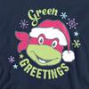 Teenage Mutant Ninja Turtles Unisex Adult Green Greetings For Christmas Sweatshirt