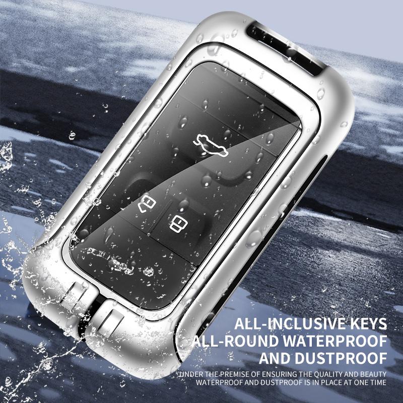 Кожаный чехол для ключей из цинкового сплава, защитный чехол для Chery Tiggo 3 5X 4 8 Glx 7 2019 2020 с брелоком, аксессуары для авто ключей