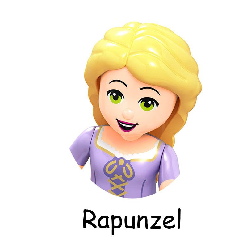 Нетоксичные сказочные принцессы дети Белль Чудовище Золушка Анна Оливия Модель Фигурка Блоки Конструктор Строительные Кирпичики Игрушки Для Детей