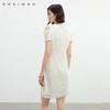 Qianwen Lace Patchwork Off-Shoulder Dress