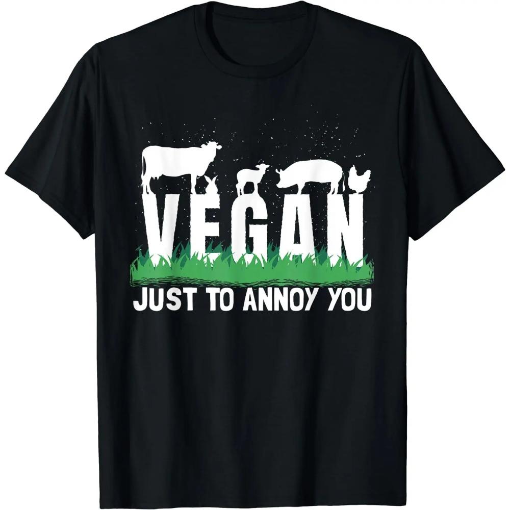 Забавные винтажные футболки Powered Plants с вегетарианской диетой от Vegan, летние графические футболки из хлопка для подарка на день рождения, мужская одежда, большие размеры, унисекс