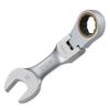 TOP Industrial Swivel Short Ratchet 17mm Feed (TOP) Combination, Flats, 180° Swivel, 5° Angle, Ultra-Compact FRC-17S
