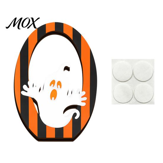 Pumpkin And Ghost Table Decor Halloween Wooden BOO Ornaments for Tabletop Tiered Tray Decor, Thickened Wood Crafts Creative Letter Decorations Festive