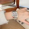 new watch leopard print women's fashion exquisite steel band large plate women's luxury quartz watch accessories gift