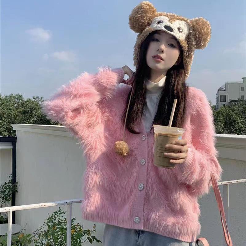 Кардиган, свитер, женский топ, супер фея, норковое флисовое женское пальто с длинными рукавами, модное иностранное женское пальто с длинными рукавами