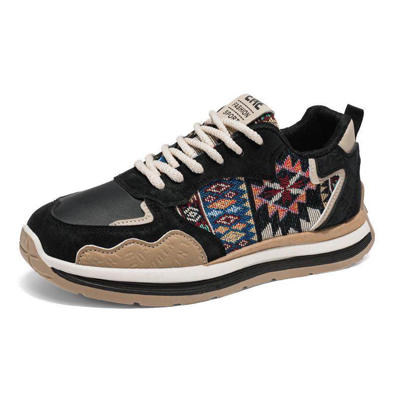 Летняя мужская обувь, новые дышащие подростковые туфли, мужская трендовая универсальная спортивная обувь на платформе, повседневная обувь для бега для папы