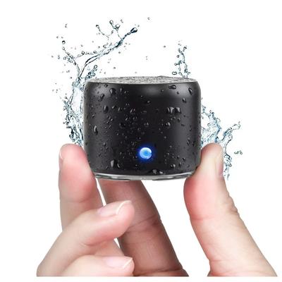 EWA A106 Портативный мини беспроводной Bluetooth-динамик с дорожным чехлом EVA, часы непрерывной водонепроницаемости с пассивными автомобилями и [12 воспроизведение/IP67