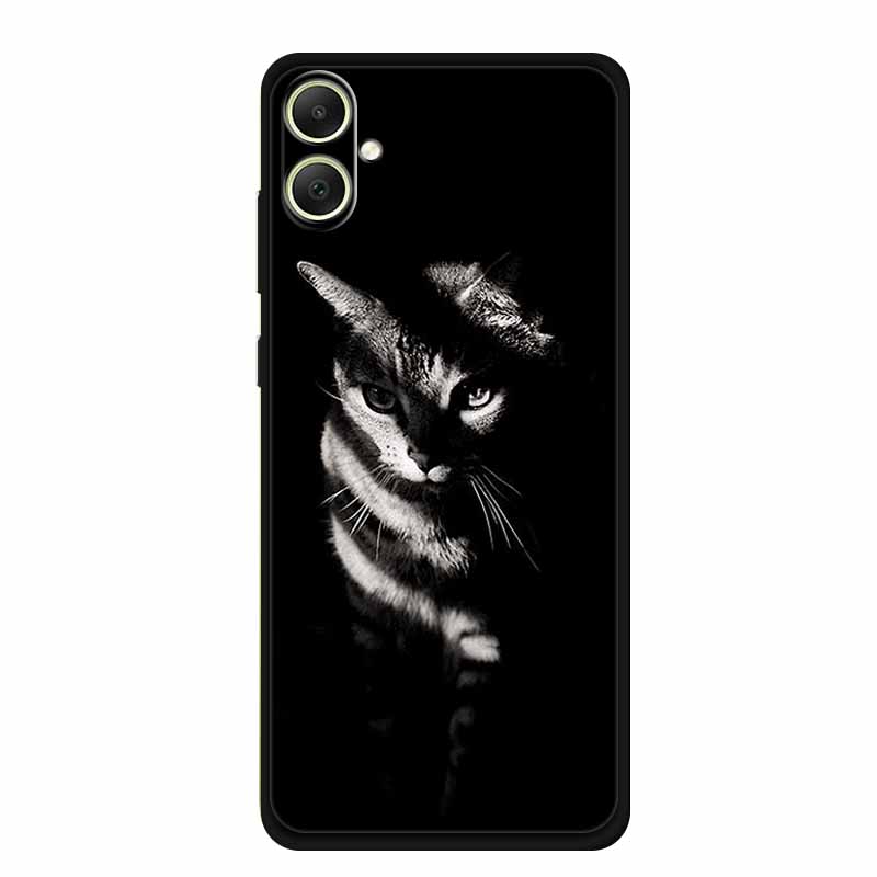 Чехол для Samsung Galaxy A07 2025 Чехол для телефона Лев Черный Силиконовый Мягкая Задняя Крышка Для Samsung Galaxy M06 F06 A05 M05 F05 A06 Чехол