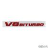 ABS V8 BITURBO Badge Decal Car Body Trunk Emblem Letters Sticker for Mercedes Benz W210 W211 W212 W213 GLA GLK ML GL GLC GLE AF1